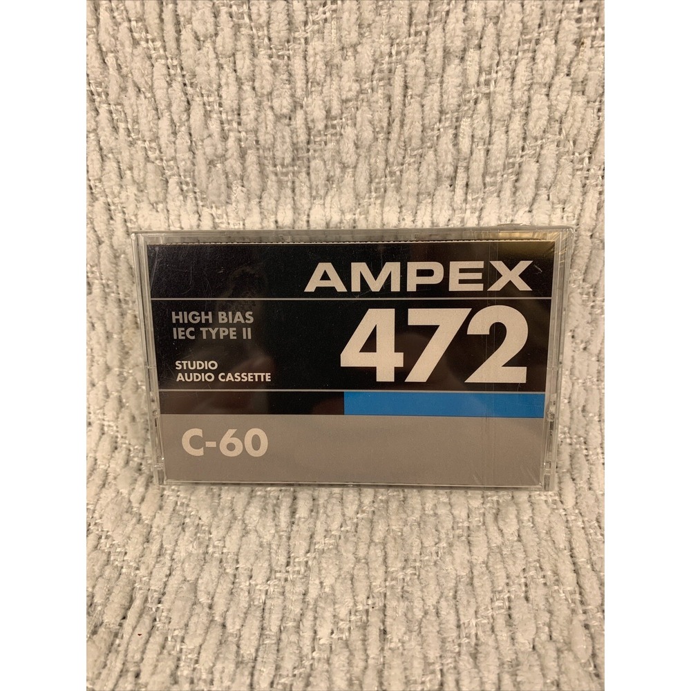 Vintage Audio Cassette‎ AMPEX 472 C-60 * Rare From USA Brand New * Sealed